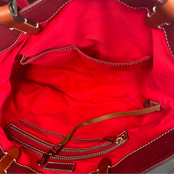 DOONEY & BOURKE Soft Pleated Pebble Grain Leather FLYNN Tote Shoulder Bag Large - Picture 16 of 16